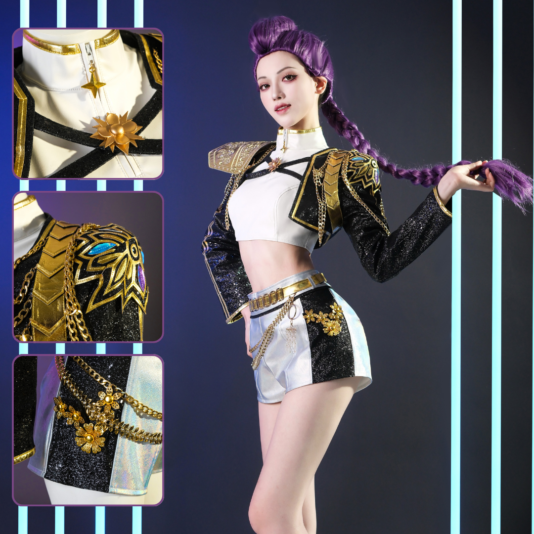 K-POP ガールズ ゴールド ルミ コスプレ衣装