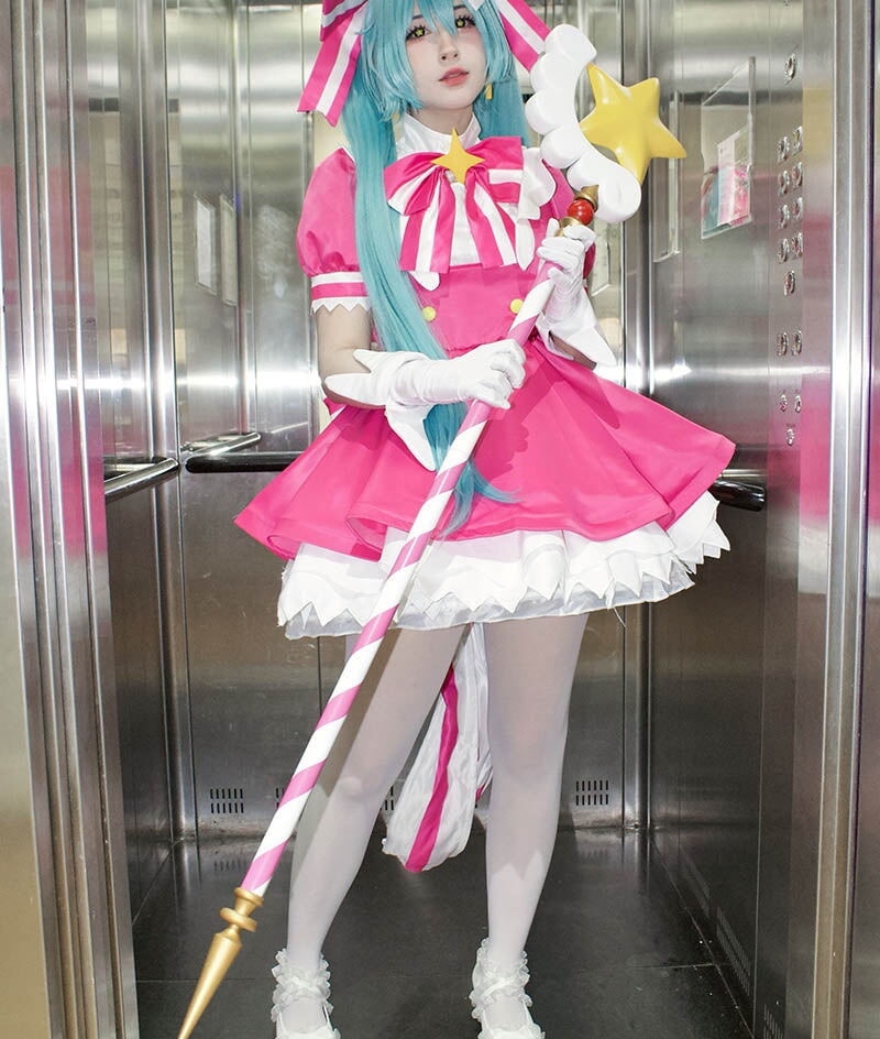 リトライナウ シンガー ピンクドレス 魔法風 コスプレ衣装 在庫 - 画像 (19)