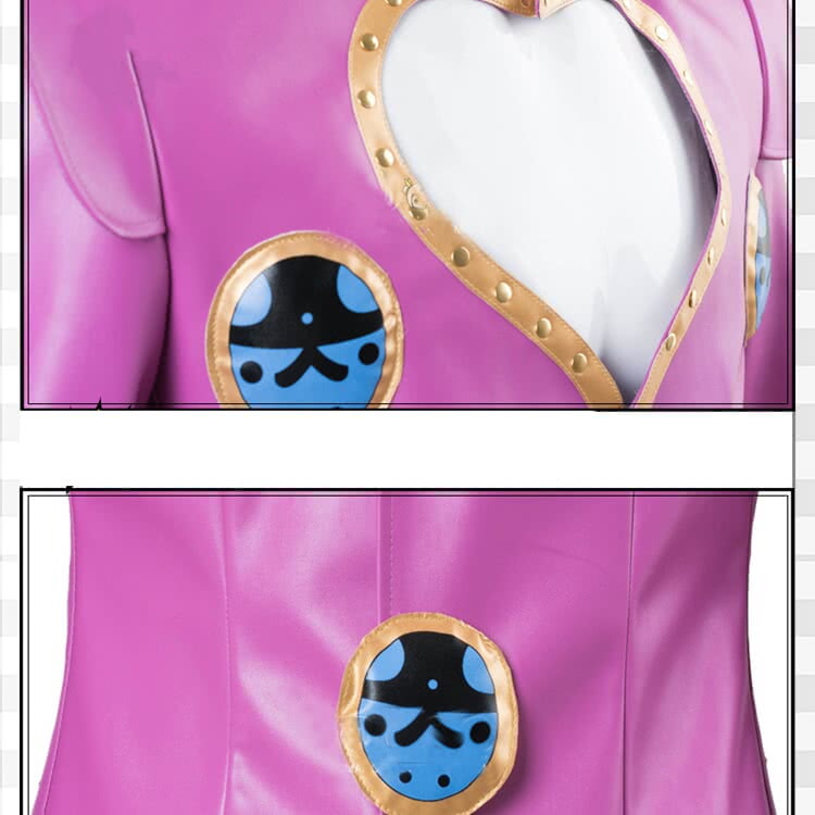 JOJO の奇妙な冒険 ジョルノ?ジョバーナ ピンク フルセット コスプレ衣装 販売 - 画像 (3)