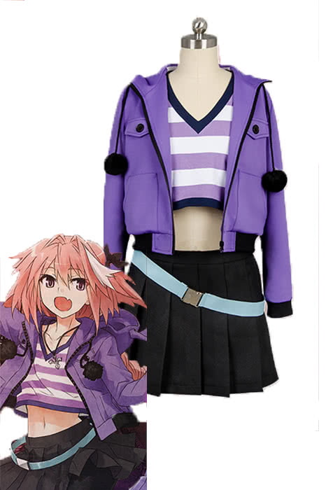 予約販売 Fate/Apocrpha アストルフォ パープルドレス アニメ コスプレ衣装