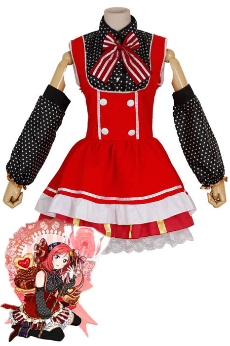 ラブライブ! 西木野真姫 レッド 可愛い コスプレ衣装