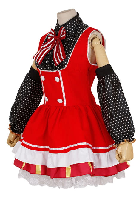 ラブライブ! 西木野真姫 レッド 可愛い コスプレ衣装 - 画像 (2)