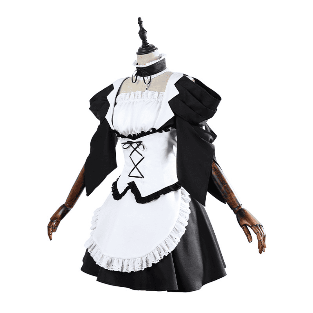 会長はメイド様! 白黒メイド服 コスプレ衣装 - 画像 (3)