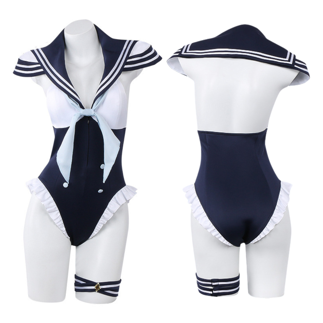 その着せ替え人形は恋をする 喜多川海夢 ネイビー風 水着 アニメコスプレ衣装 - 画像 (2)