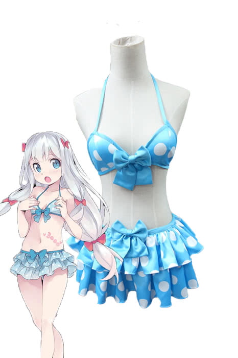 エロマンガ先生 和泉紗霧 アニメ ブルー水着 コスプレ衣装