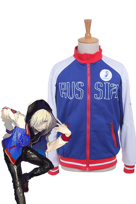 ユーリ!!!on ICE ユーリ?プリセツキー ブルースポーツコート コスプレ衣装