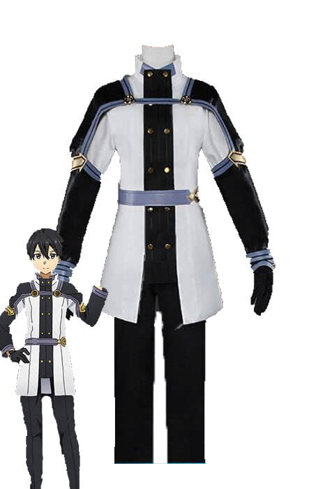 ソードアート?オンライン 桐ヶ谷和人 白黒制服 コスプレ衣装