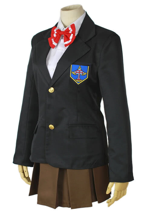 ブラックコスプレ衣装 松岡凛 制服 赤リボン付き - 画像 (2)