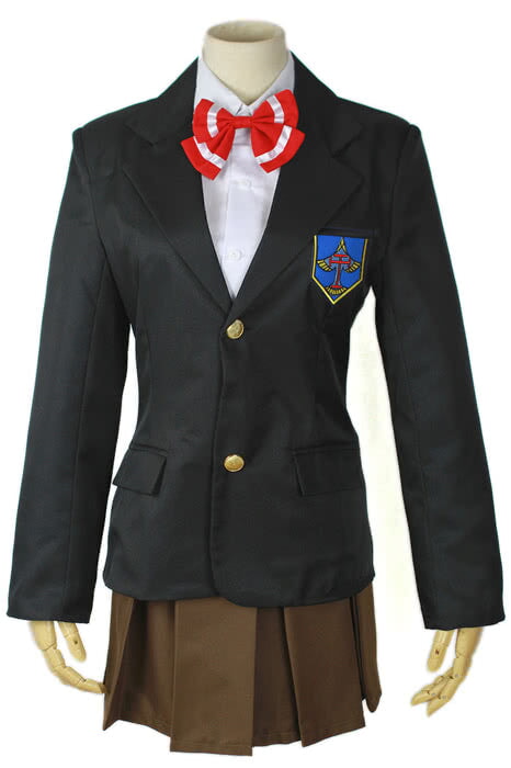 ブラックコスプレ衣装 松岡凛 制服 赤リボン付き - 画像 (3)