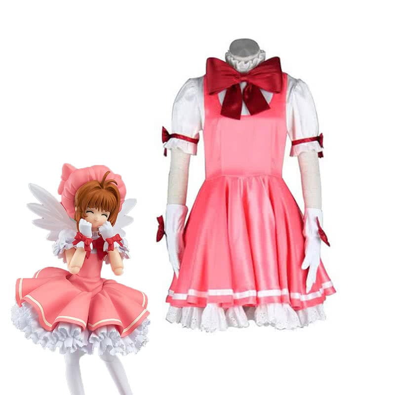 カードキャプターさくら 木之本桜 ピンクドレス コスプレ衣装 販売