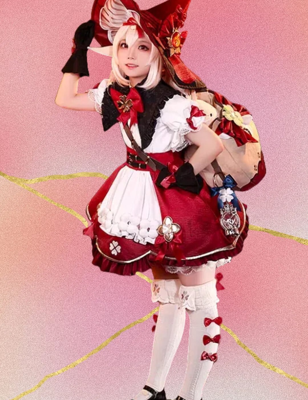 原神 クレー 星燭に揺れる爛花 魔女 コスプレ衣装