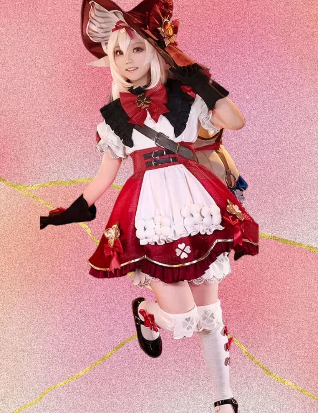 原神 クレー 星燭に揺れる爛花 魔女 コスプレ衣装 - 画像 (2)