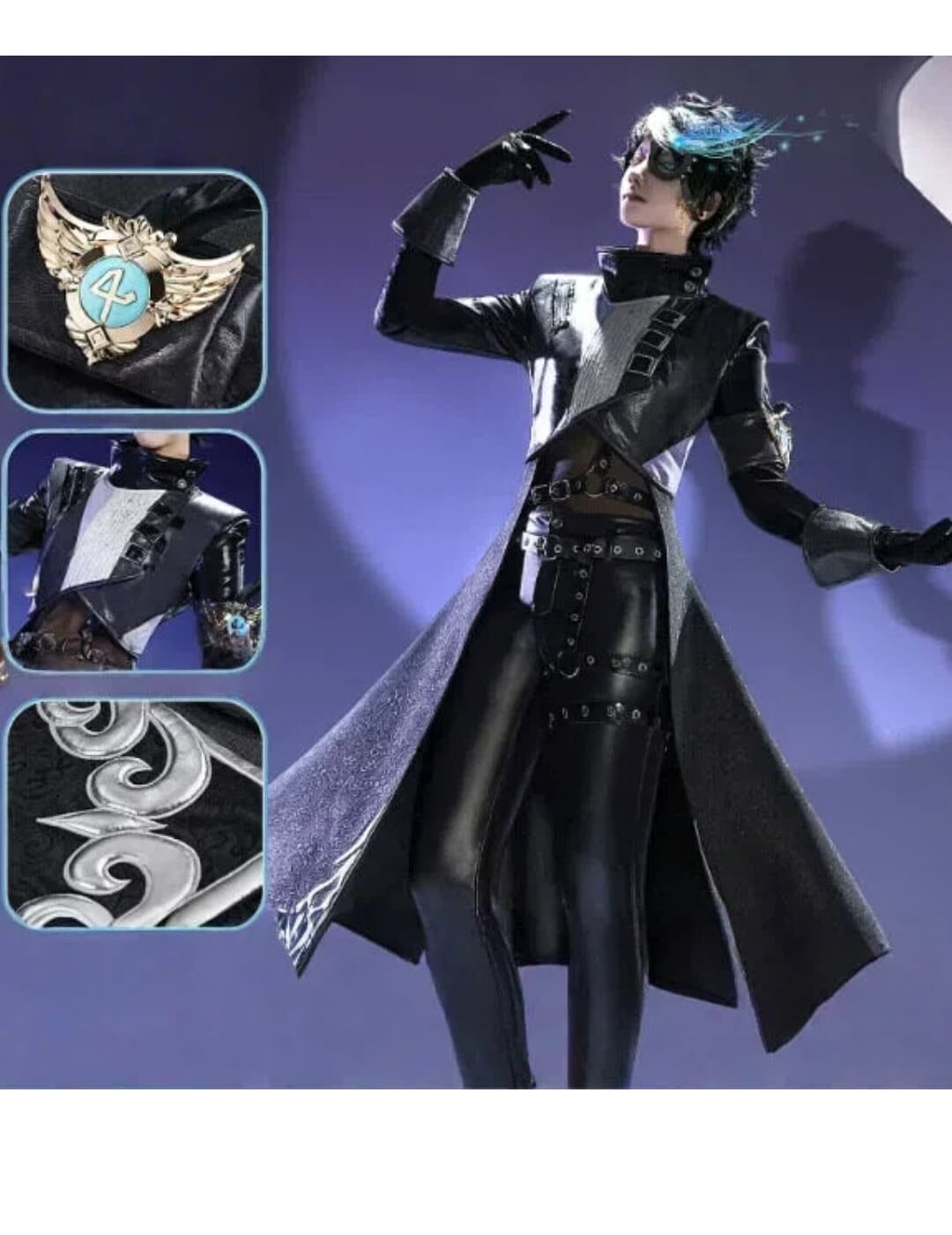第五人格 占い師 ノワール 漆黒のさまようもの コスプレ衣装 - 画像 (3)