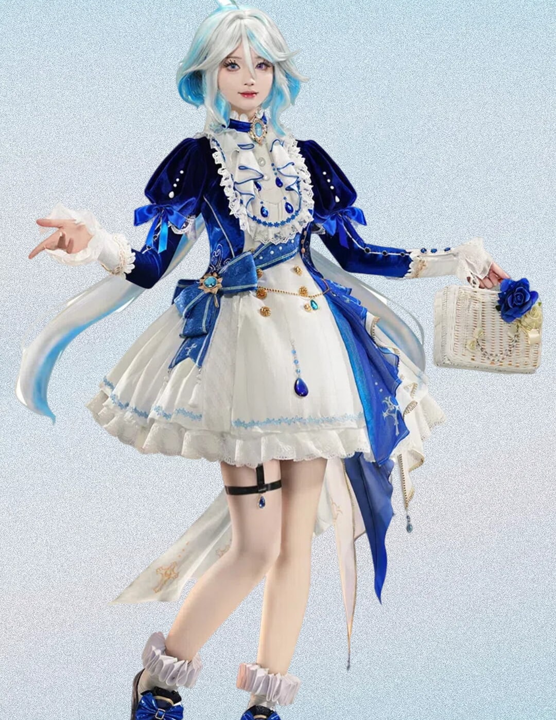 原神 フリーナ ブルーワルツ コスプレ衣装