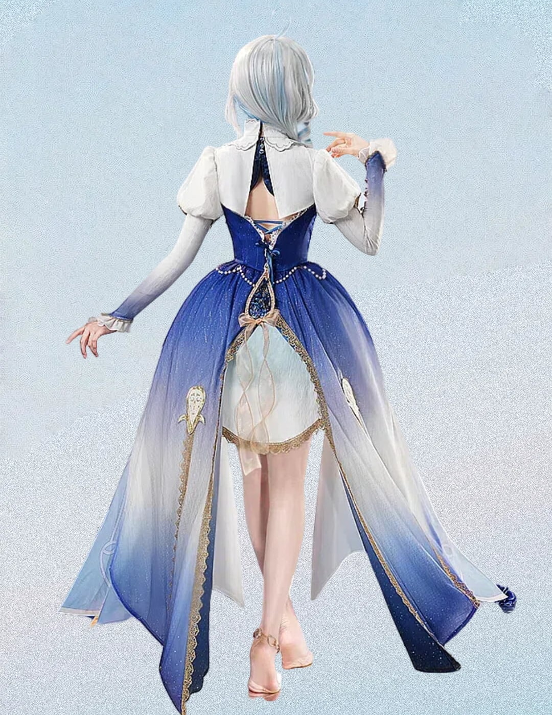 原神 フリーナ フォカロルス ブルーワルツ コスプレ衣装 - 画像 (2)