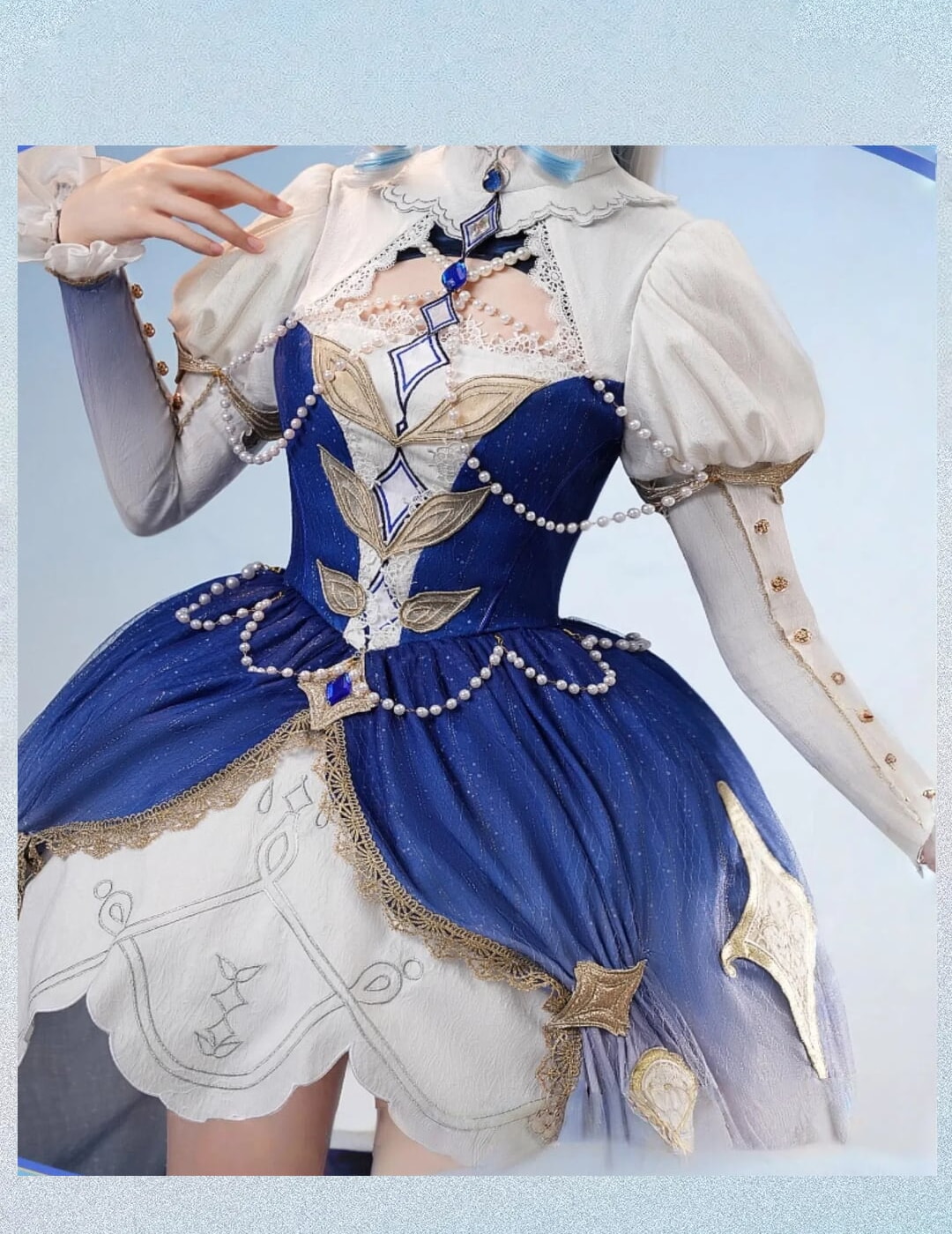 原神 フリーナ フォカロルス ブルーワルツ コスプレ衣装 - 画像 (4)