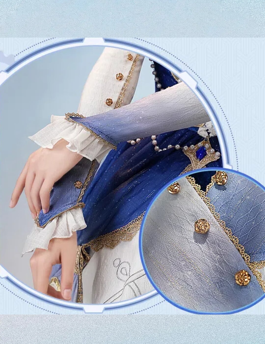 原神 フリーナ フォカロルス ブルーワルツ コスプレ衣装 - 画像 (6)