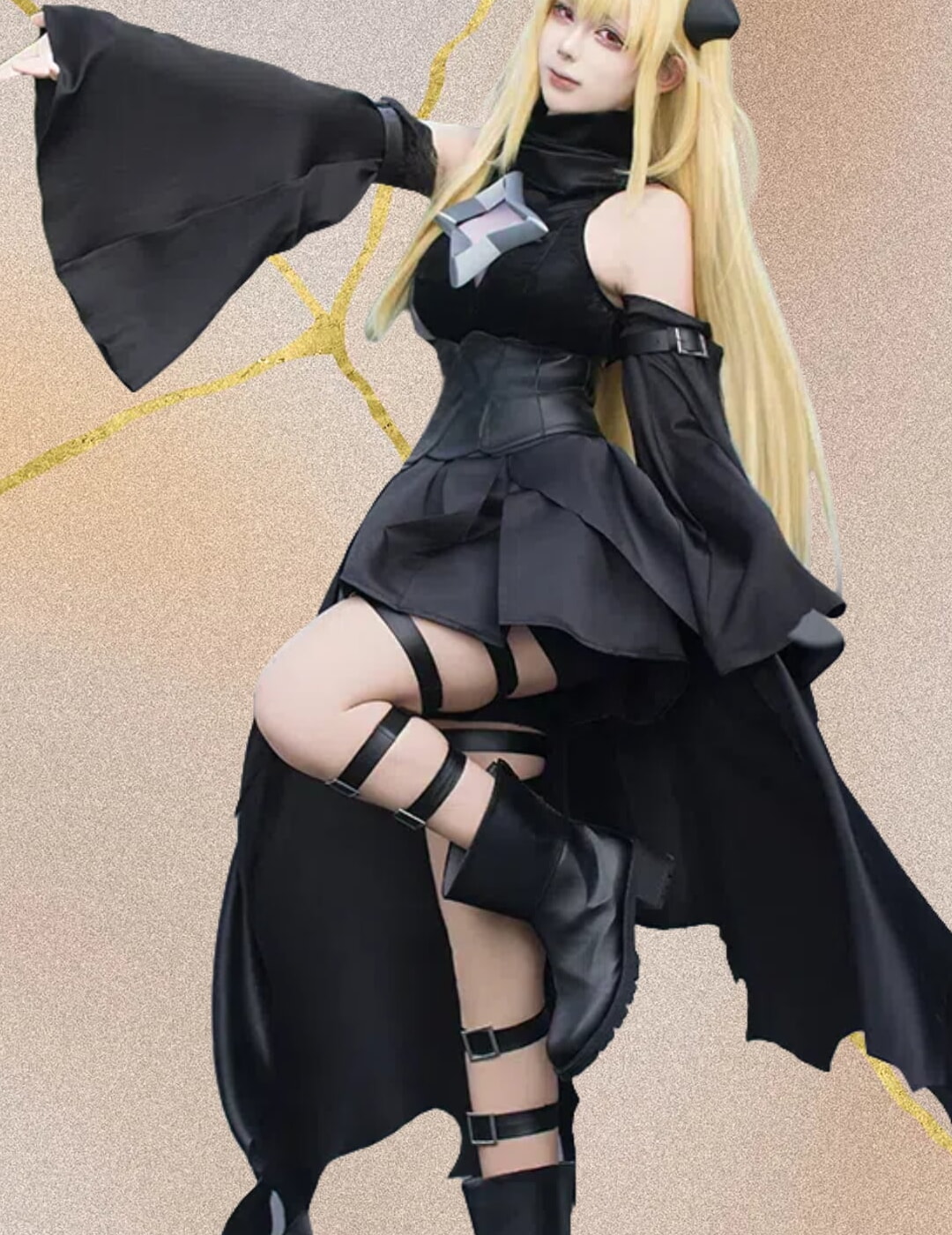 アズールレーン 金色の闇 To LOVEる-とらぶる-kコラボ コスプレ衣装【UWOWO 正規品】 - 画像 (2)