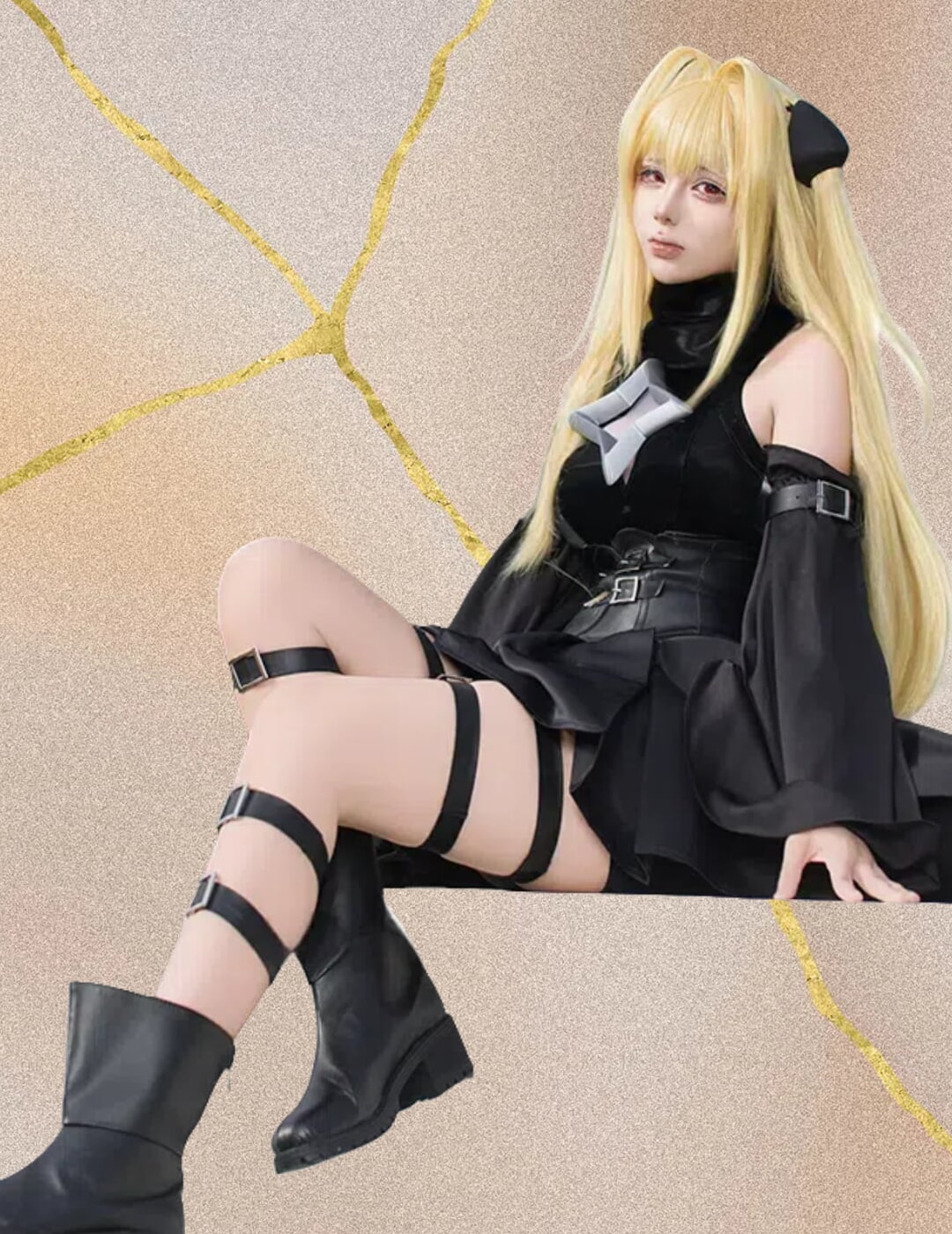 アズールレーン 金色の闇 To LOVEる-とらぶる-kコラボ コスプレ衣装【UWOWO 正規品】 - 画像 (4)