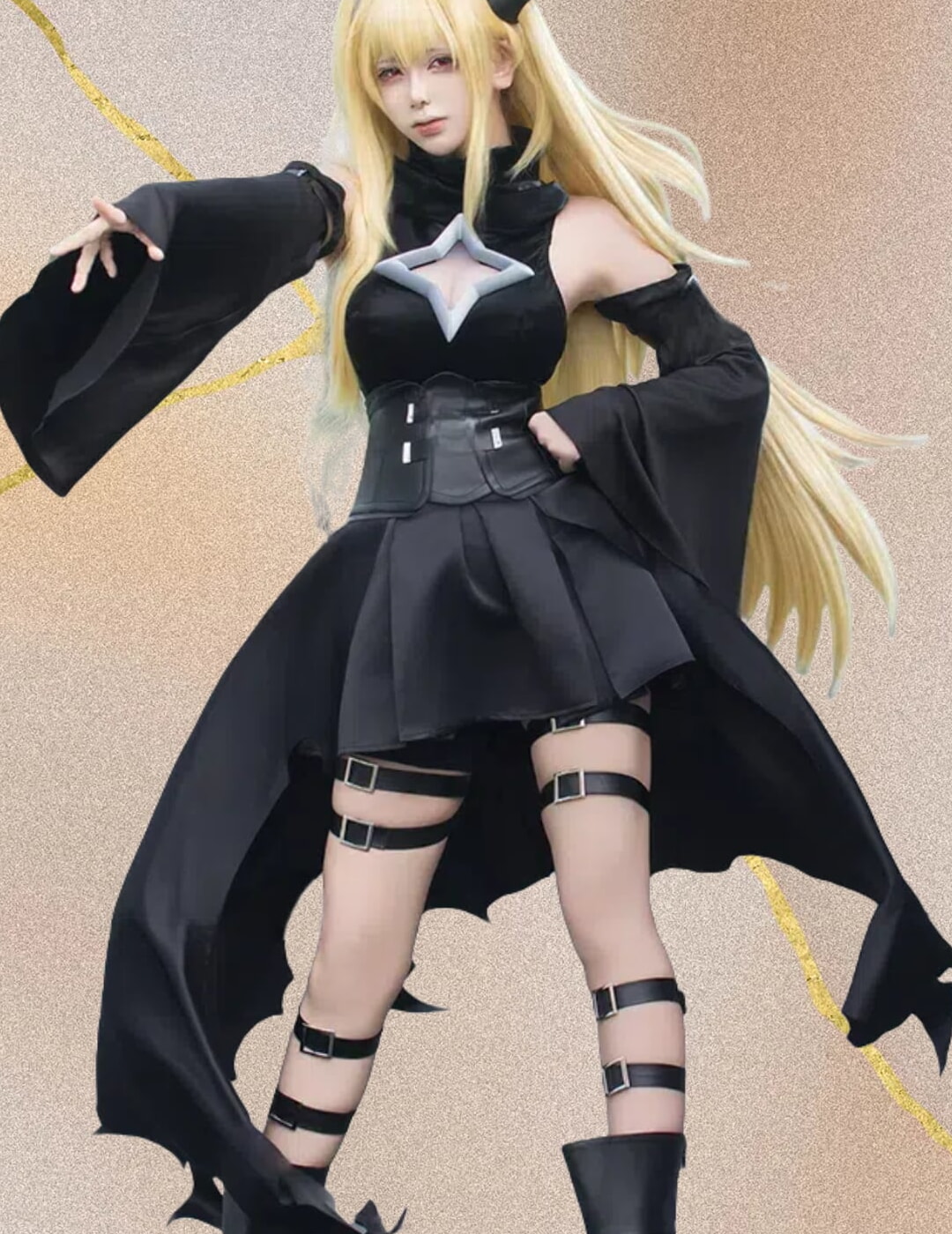 アズールレーン 金色の闇 To LOVEる-とらぶる-kコラボ コスプレ衣装【UWOWO 正規品】 - 画像 (5)