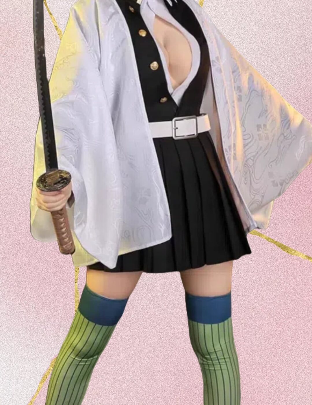 鬼滅の刃 戀柱 甘露寺蜜璃 コスプレ衣装 - 画像 (2)